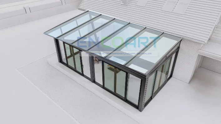 lift up door fixed glass ceiling